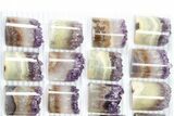 Lot: Amethyst Half Cylinder (For Pendants) - Pieces #83433-1
